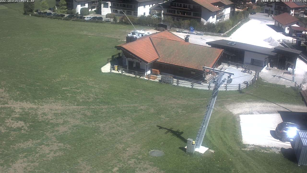 Archiv Foto Webcam Ruhpolding: Wirtshaus und Talstation Lift Westernberg