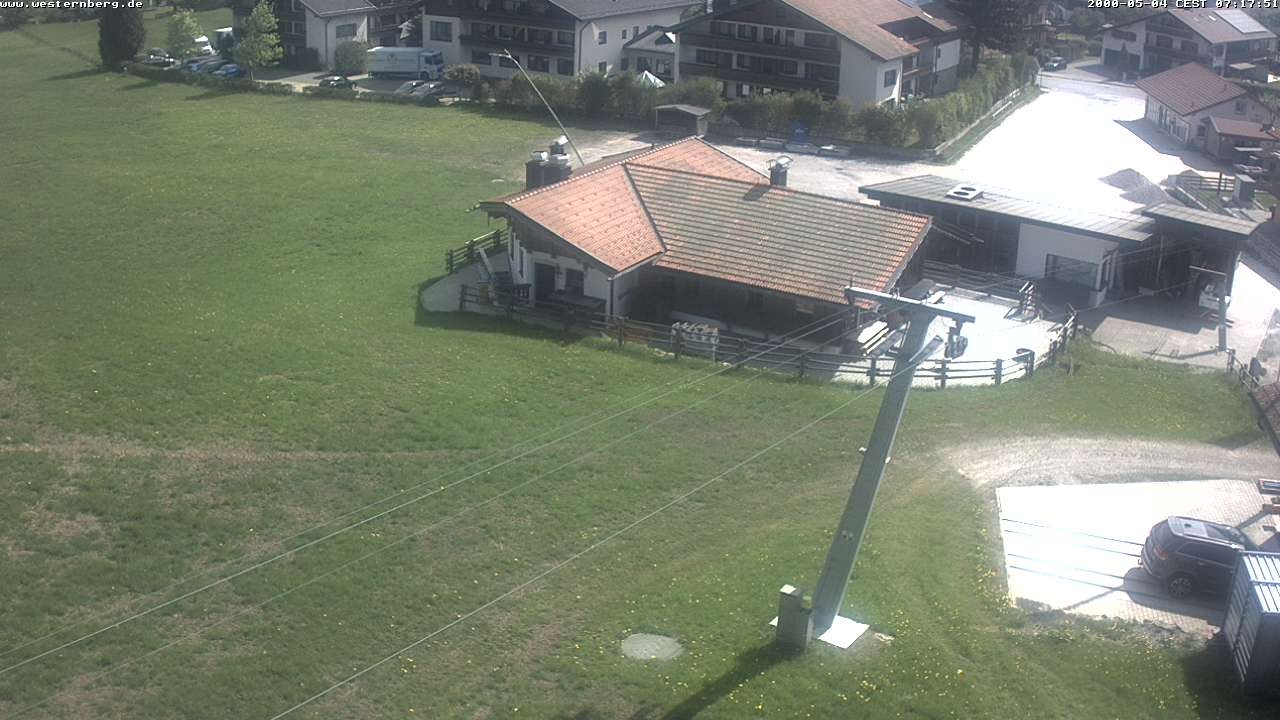 Archiv Foto Webcam Ruhpolding: Wirtshaus und Talstation Lift Westernberg