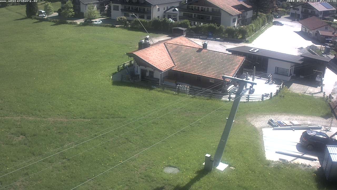 Archiv Foto Webcam Ruhpolding: Wirtshaus und Talstation Lift Westernberg