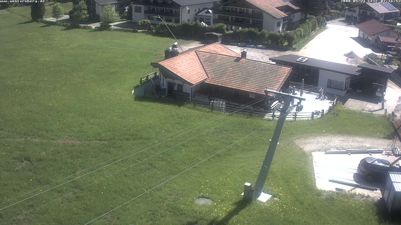 Archiv Foto Webcam Ruhpolding: Wirtshaus und Talstation Lift Westernberg