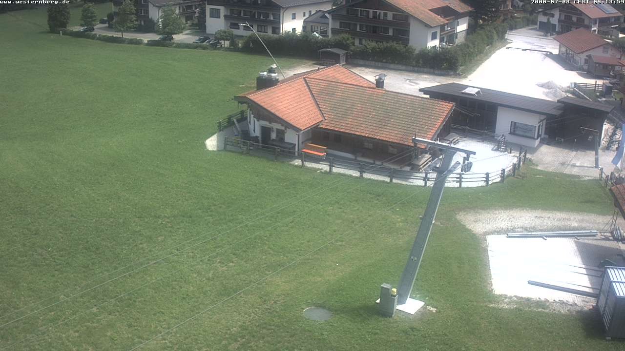 Archiv Foto Webcam Ruhpolding: Wirtshaus und Talstation Lift Westernberg