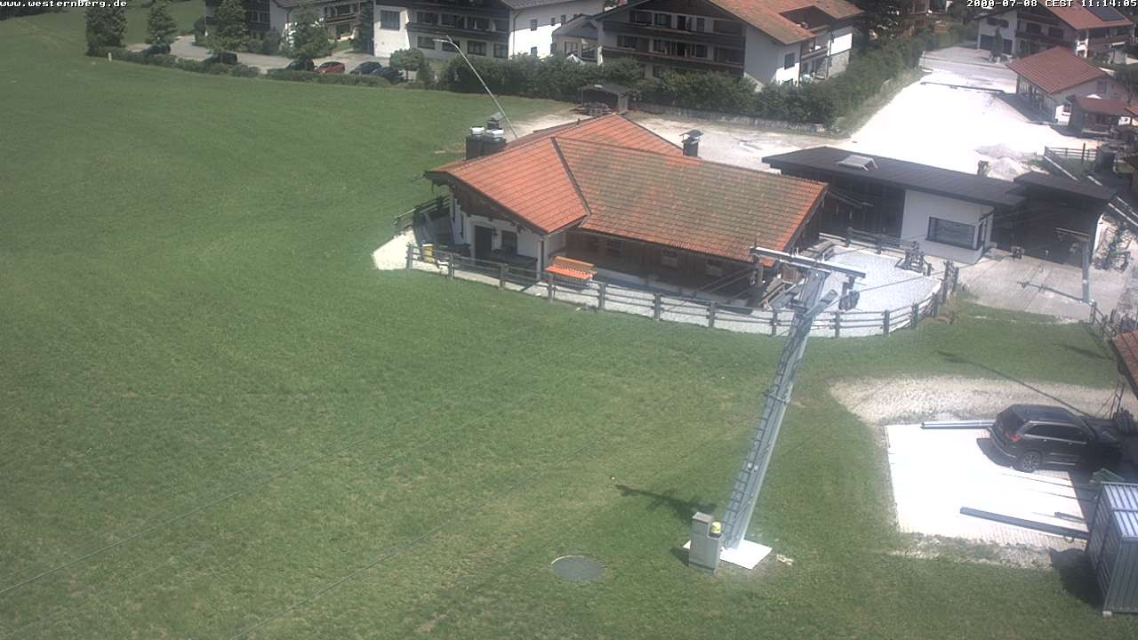 Archiv Foto Webcam Ruhpolding: Wirtshaus und Talstation Lift Westernberg