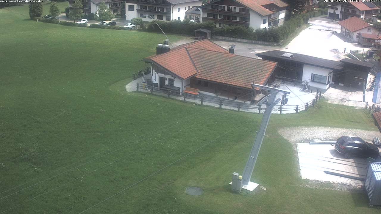 Archiv Foto Webcam Ruhpolding: Wirtshaus und Talstation Lift Westernberg