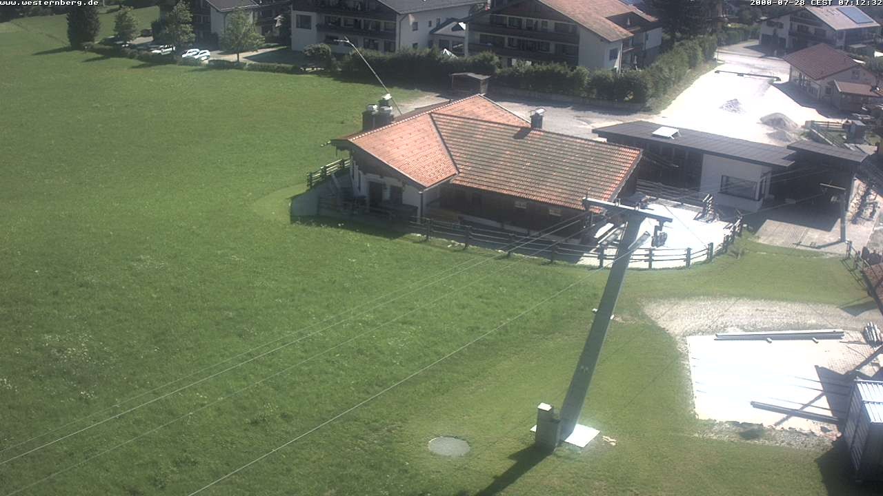 Archiv Foto Webcam Ruhpolding: Wirtshaus und Talstation Lift Westernberg
