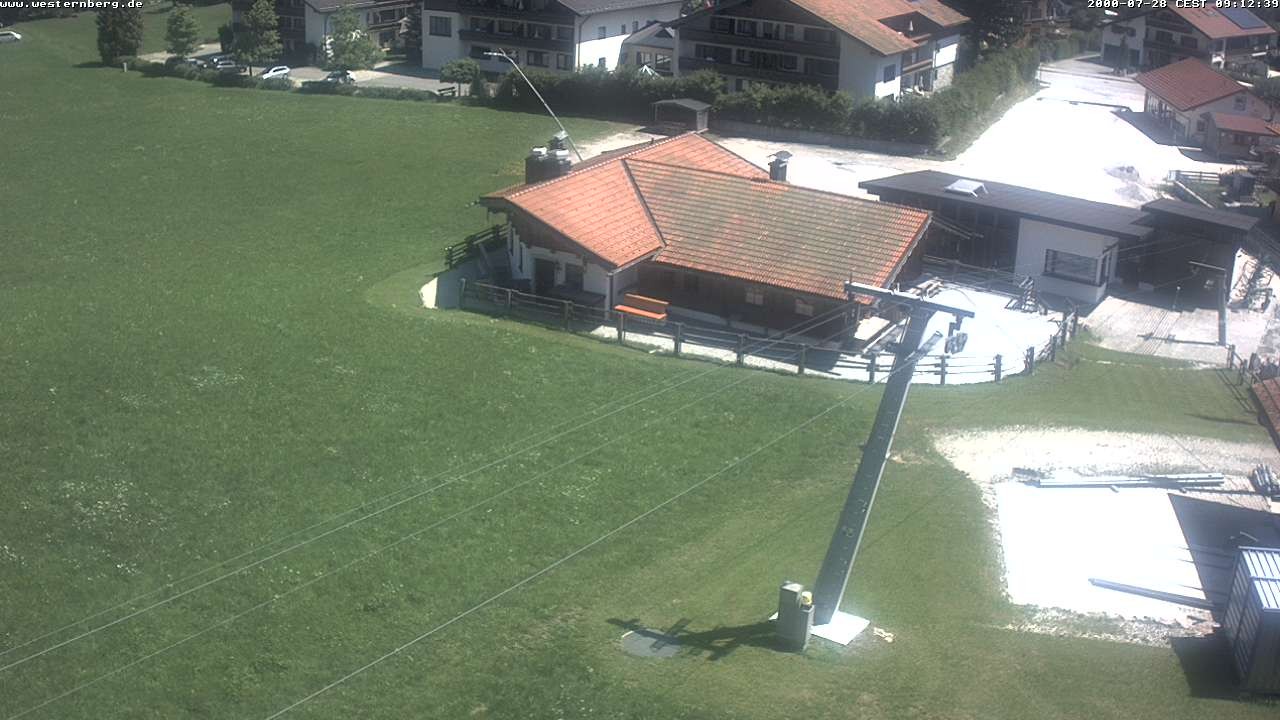 Archiv Foto Webcam Ruhpolding: Wirtshaus und Talstation Lift Westernberg