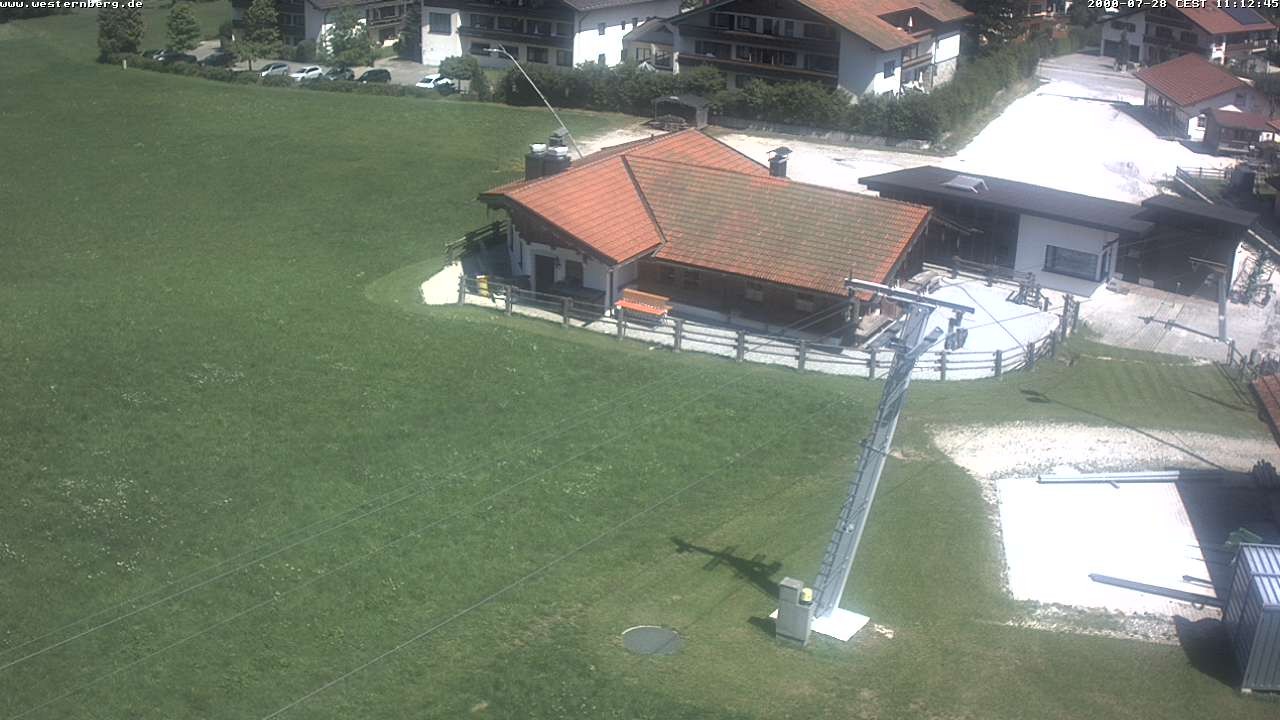 Archiv Foto Webcam Ruhpolding: Wirtshaus und Talstation Lift Westernberg