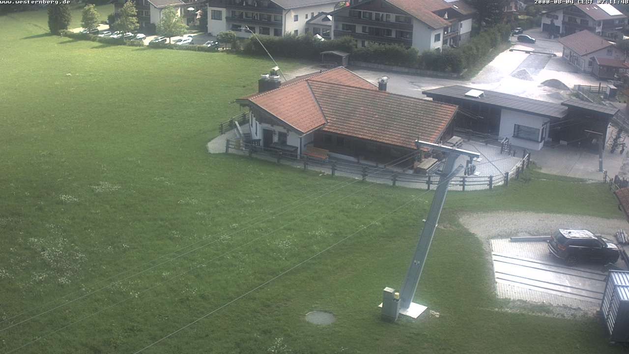 Archiv Foto Webcam Ruhpolding: Wirtshaus und Talstation Lift Westernberg