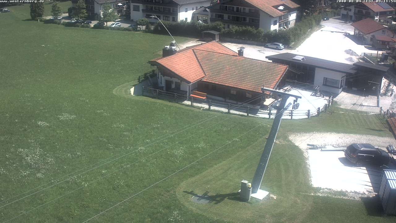 Archiv Foto Webcam Ruhpolding: Wirtshaus und Talstation Lift Westernberg