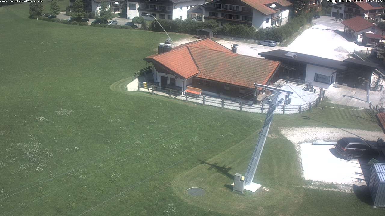Archiv Foto Webcam Ruhpolding: Wirtshaus und Talstation Lift Westernberg