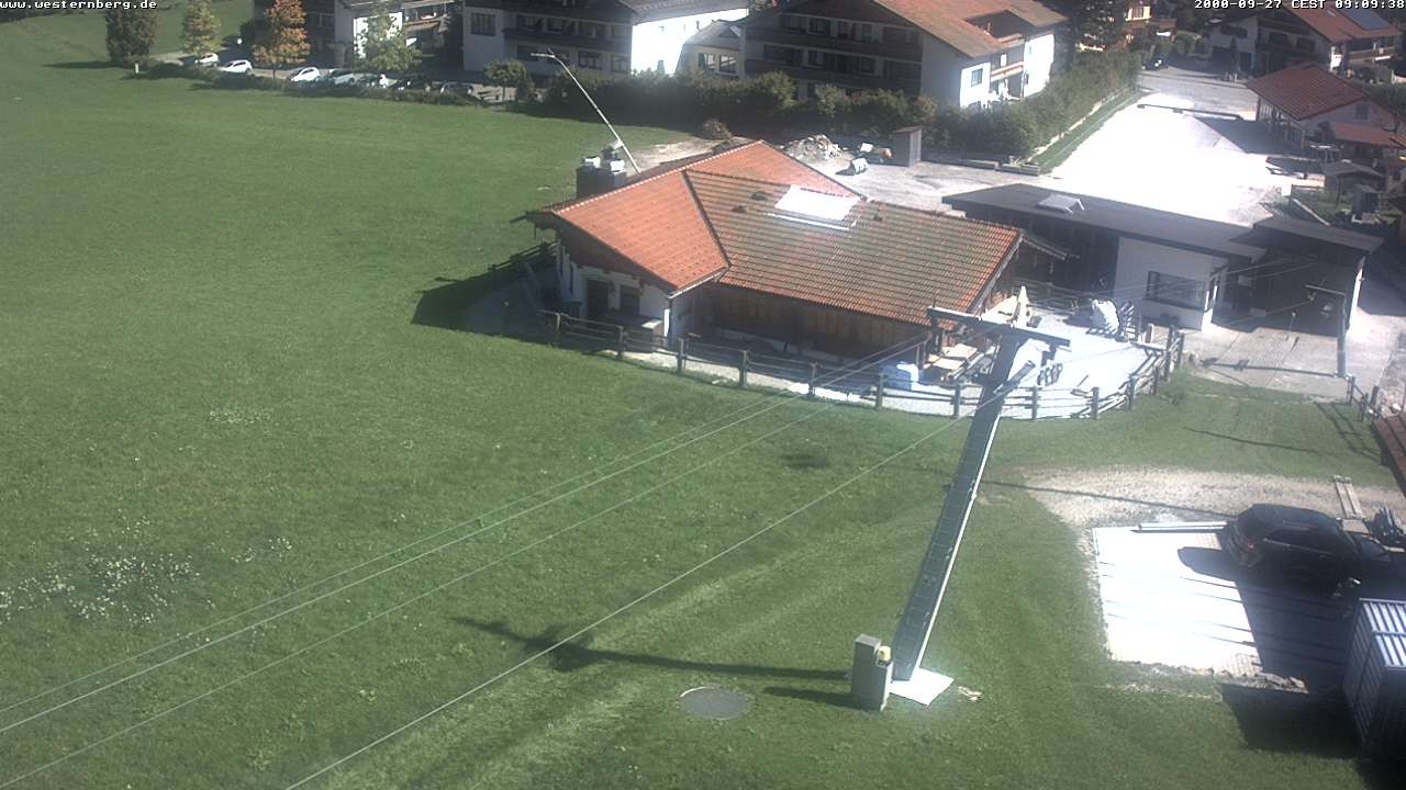 Archiv Foto Webcam Ruhpolding: Wirtshaus und Talstation Lift Westernberg