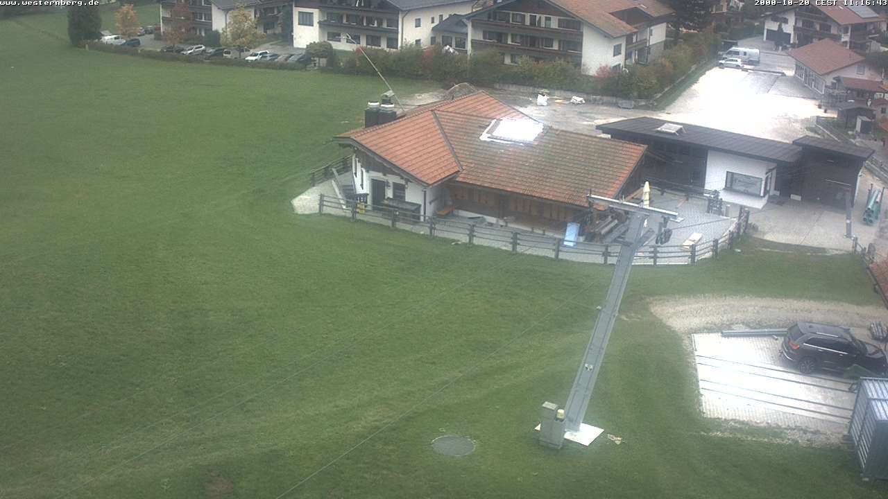 Archiv Foto Webcam Ruhpolding: Wirtshaus und Talstation Lift Westernberg
