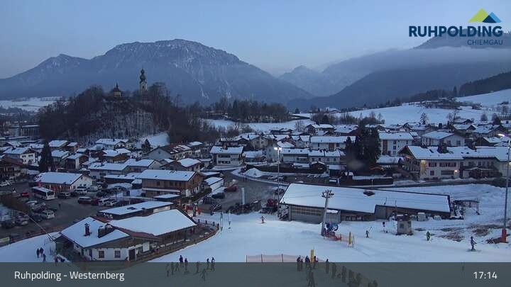 Archiv Foto Webcam Ruhpolding: Lift und Skipiste am Westernberg
