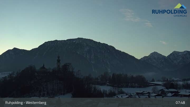 Archiv Foto Webcam Ruhpolding: Lift und Skipiste am Westernberg