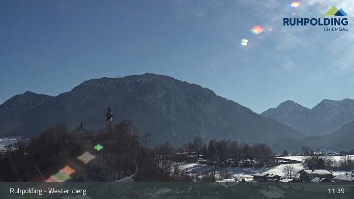 Archiv Foto Webcam Ruhpolding: Lift und Skipiste am Westernberg