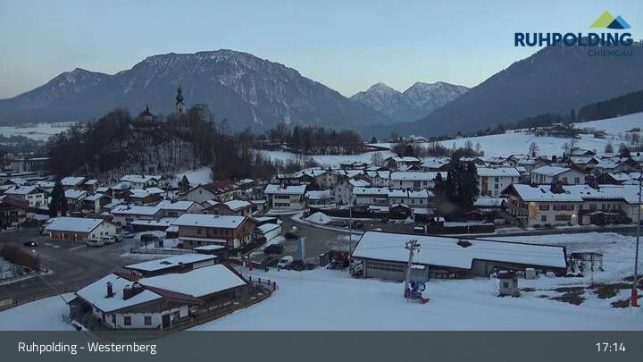 Archiv Foto Webcam Ruhpolding: Lift und Skipiste am Westernberg