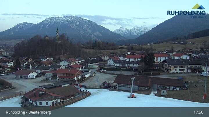 Archiv Foto Webcam Ruhpolding: Lift und Skipiste am Westernberg