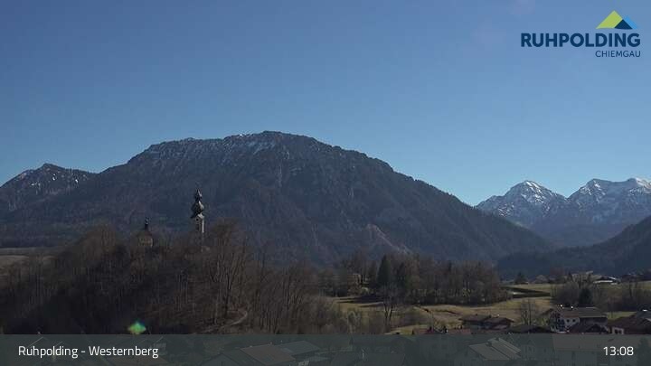 Archiv Foto Webcam Ruhpolding: Lift und Skipiste am Westernberg