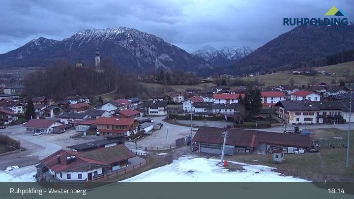 Archiv Foto Webcam Ruhpolding: Lift und Skipiste am Westernberg