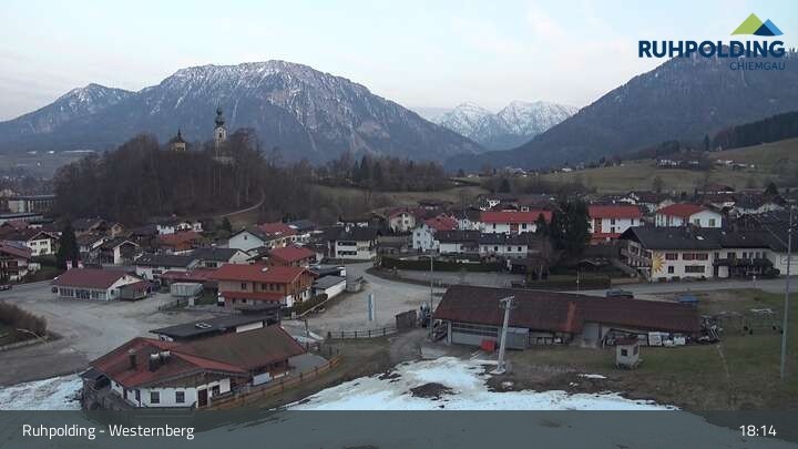 Archiv Foto Webcam Ruhpolding: Lift und Skipiste am Westernberg