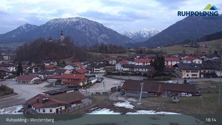 Archiv Foto Webcam Ruhpolding: Lift und Skipiste am Westernberg