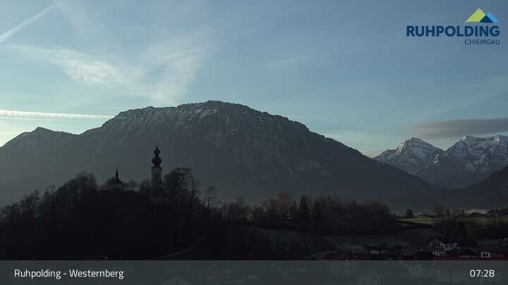 Archiv Foto Webcam Ruhpolding: Lift und Skipiste am Westernberg