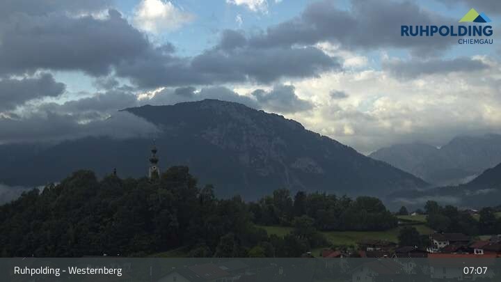 Archiv Foto Webcam Ruhpolding: Lift und Skipiste am Westernberg