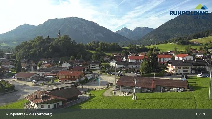 Archiv Foto Webcam Ruhpolding: Lift und Skipiste am Westernberg