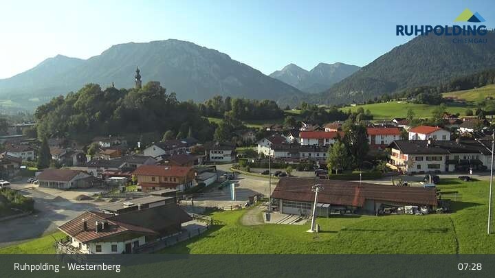 Archived image Webcam Ski pistes in Ruhpolding, western mountain