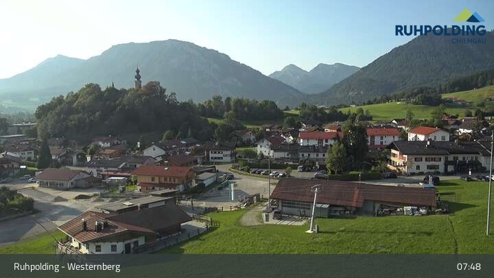 Archiv Foto Webcam Ruhpolding: Lift und Skipiste am Westernberg