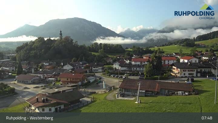 Archiv Foto Webcam Ruhpolding: Lift und Skipiste am Westernberg