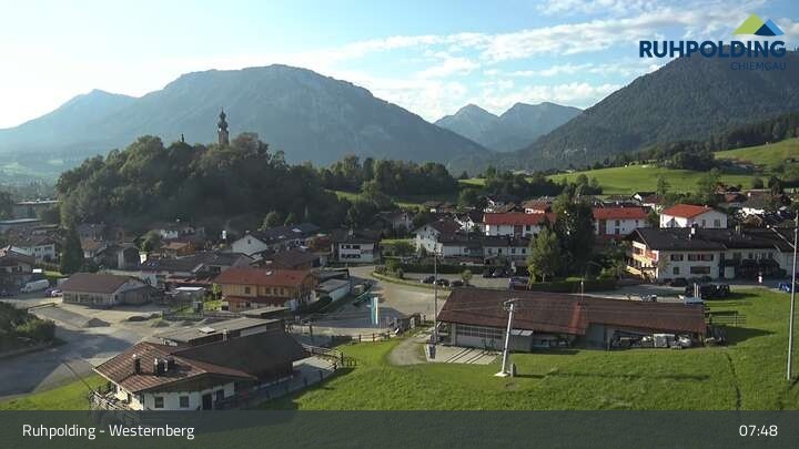 Archiv Foto Webcam Ruhpolding: Lift und Skipiste am Westernberg
