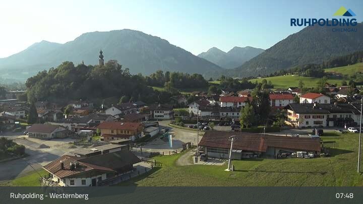 Archiv Foto Webcam Ruhpolding: Lift und Skipiste am Westernberg