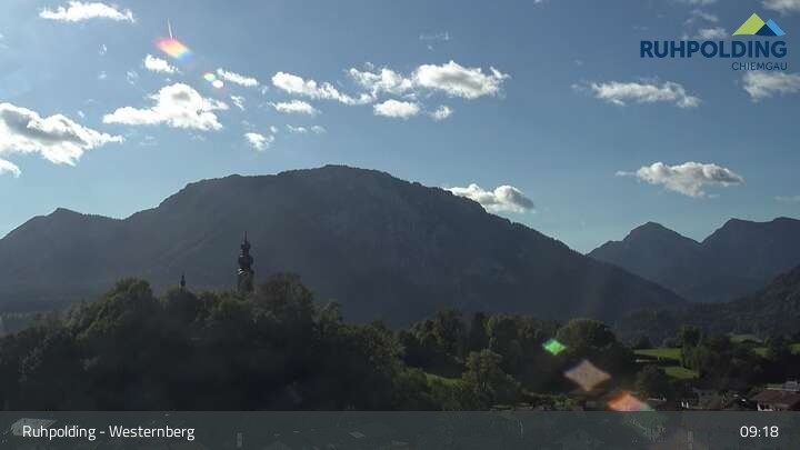 Archiv Foto Webcam Ruhpolding: Lift und Skipiste am Westernberg