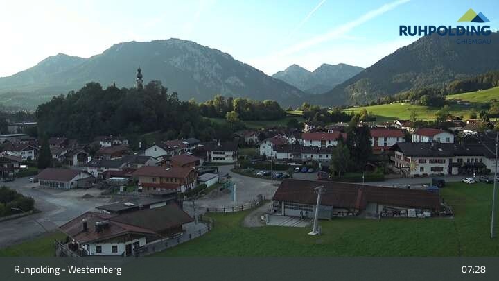 Archiv Foto Webcam Ruhpolding: Lift und Skipiste am Westernberg