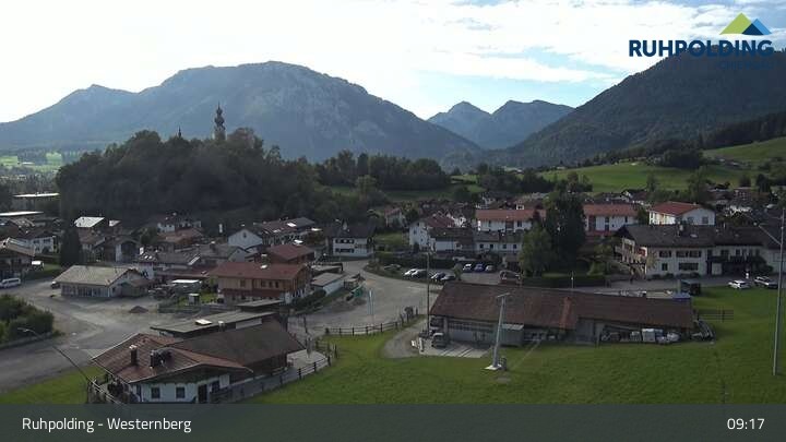 Archiv Foto Webcam Ruhpolding: Lift und Skipiste am Westernberg