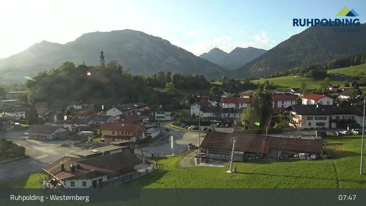 Archiv Foto Webcam Ruhpolding: Lift und Skipiste am Westernberg