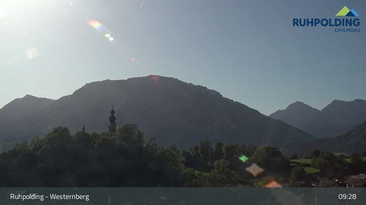 Archiv Foto Webcam Ruhpolding: Lift und Skipiste am Westernberg