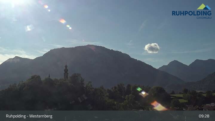 Archiv Foto Webcam Ruhpolding: Lift und Skipiste am Westernberg