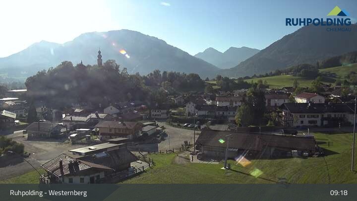 Archiv Foto Webcam Ruhpolding: Lift und Skipiste am Westernberg