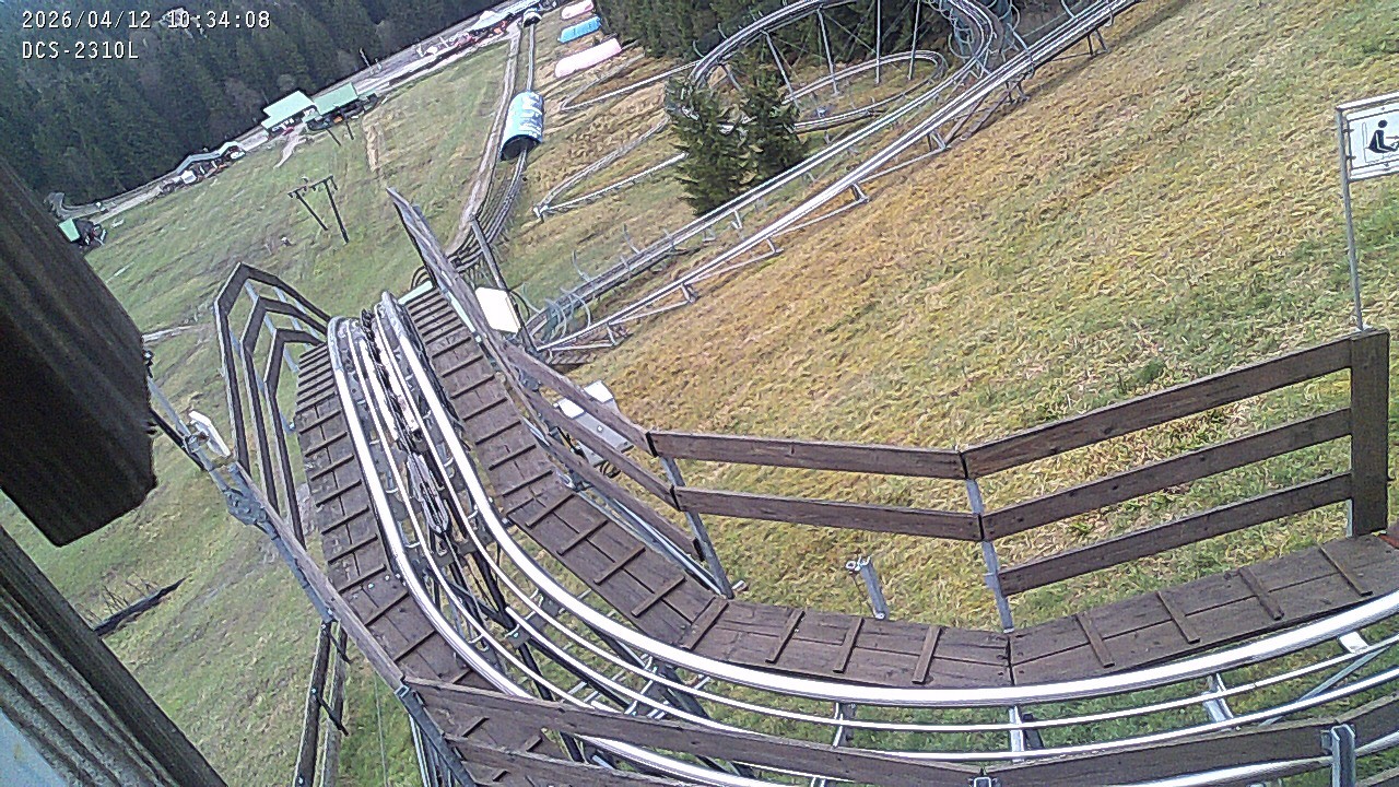 Archived image Webcam Mehliskopf - View Toboggan run