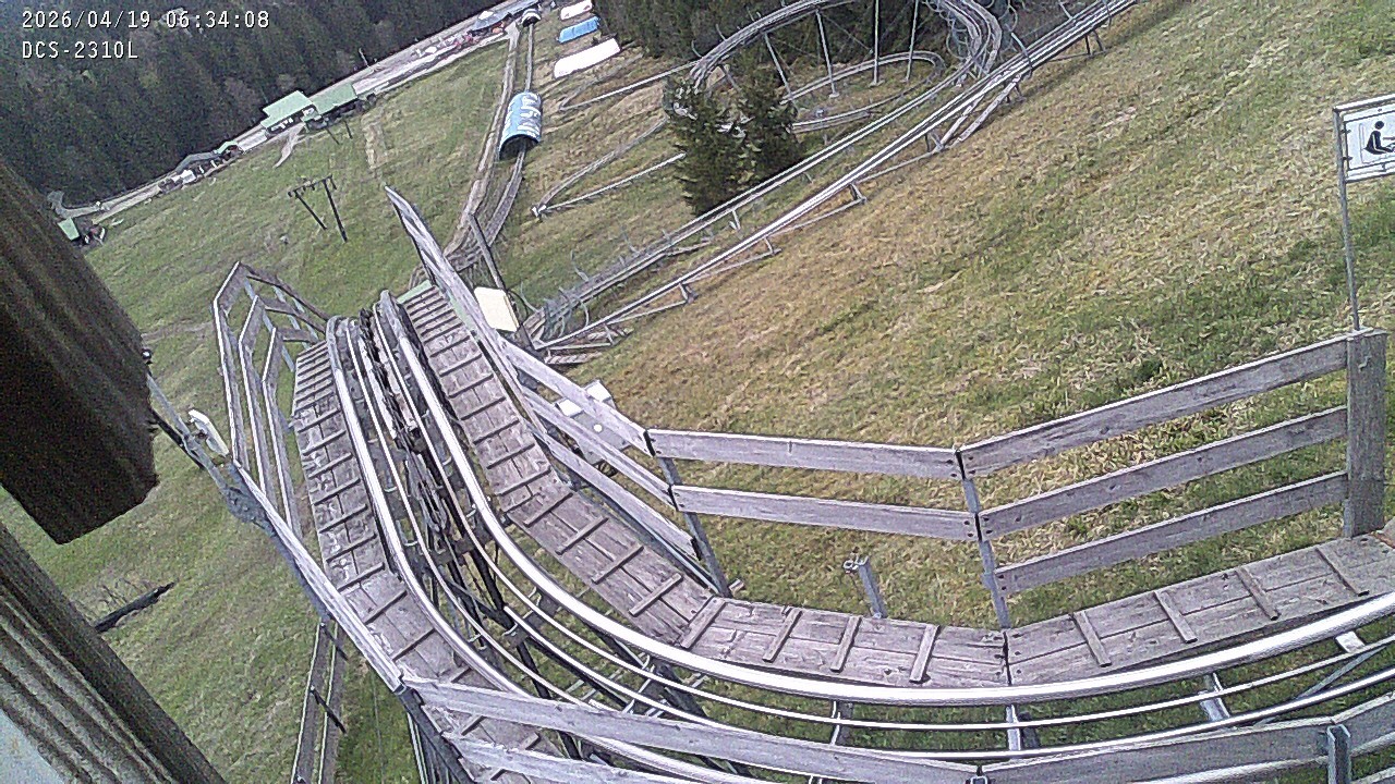 Archived image Webcam Mehliskopf - View Toboggan run