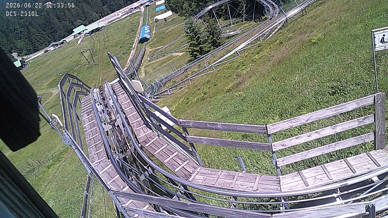 Archived image Webcam Mehliskopf - View Toboggan run