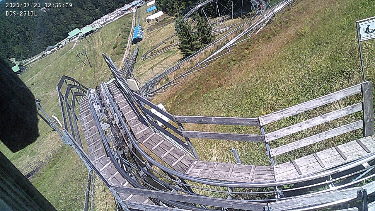 Archived image Webcam Mehliskopf - View Toboggan run