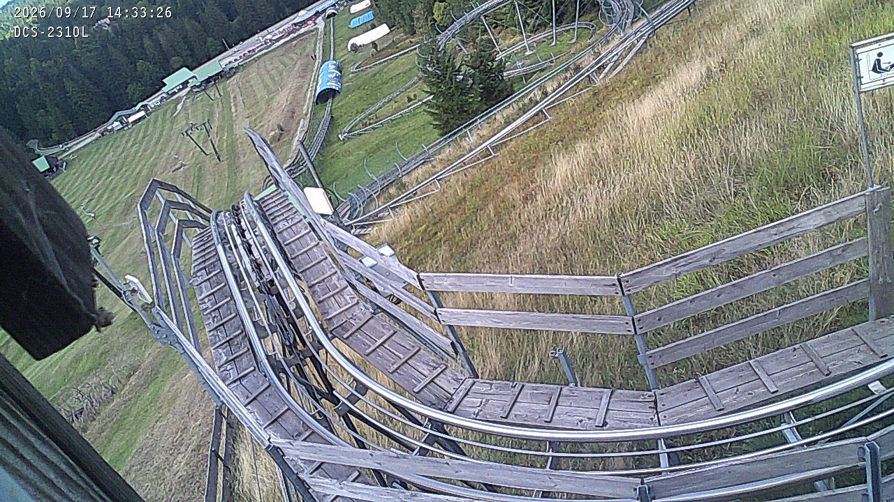 Archived image Webcam Mehliskopf - View Toboggan run