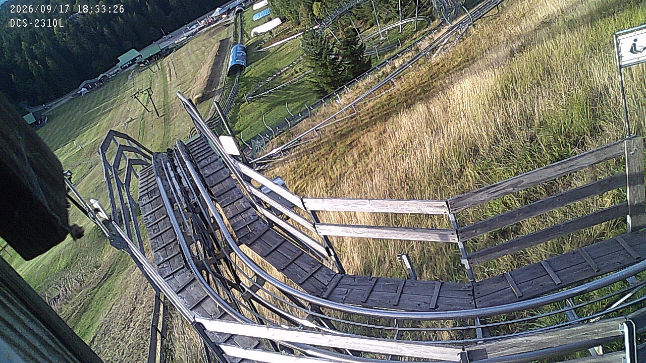 Archived image Webcam Mehliskopf - View Toboggan run