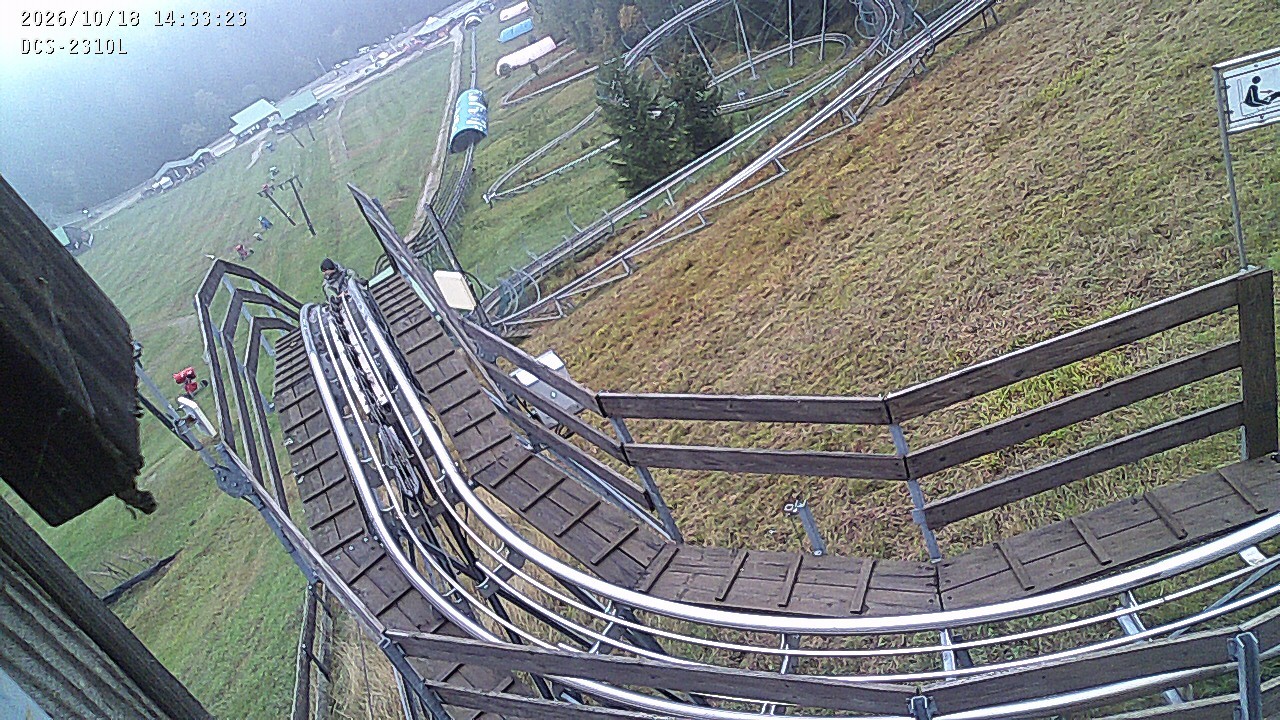 Archived image Webcam Mehliskopf - View Toboggan run