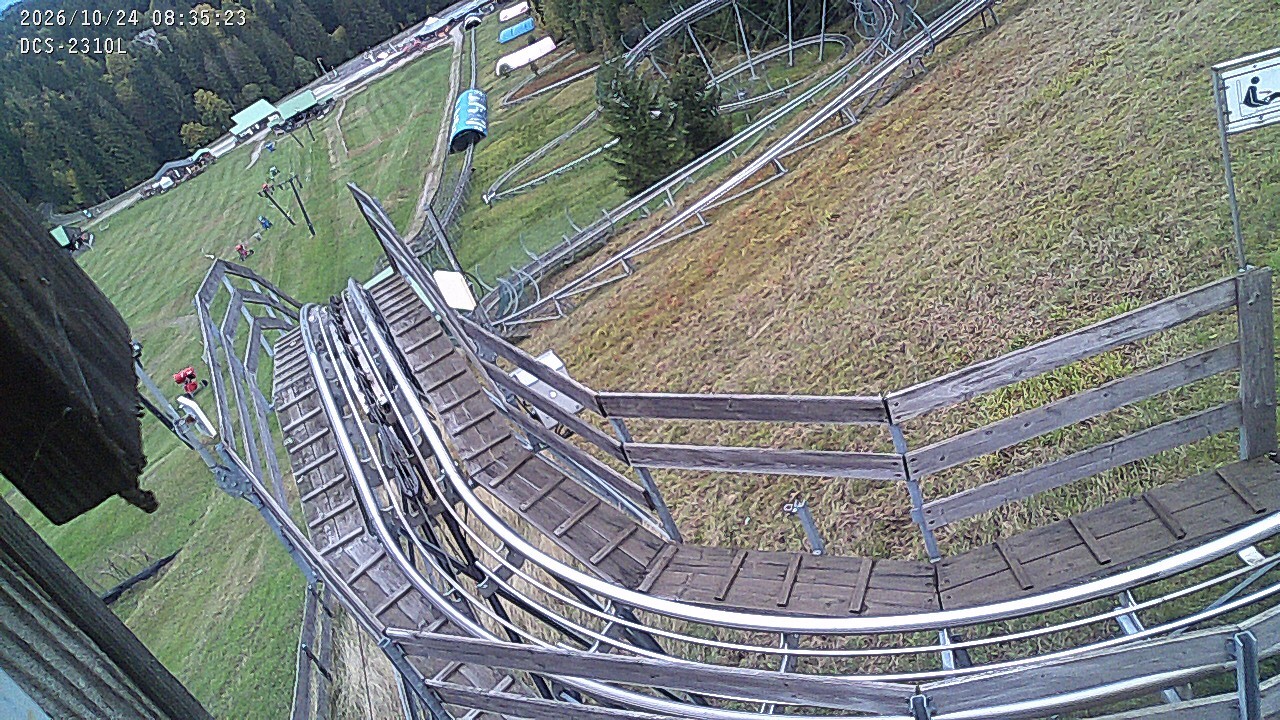 Archived image Webcam Mehliskopf - View Toboggan run