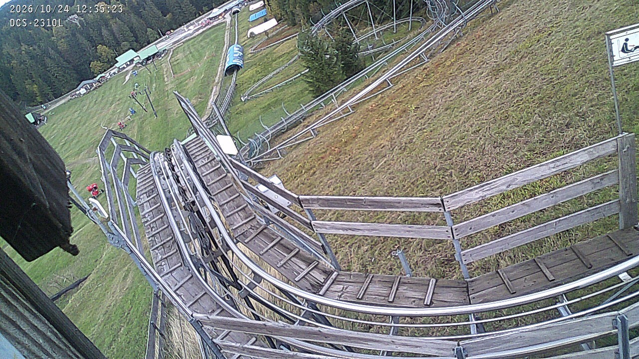 Archived image Webcam Mehliskopf - View Toboggan run