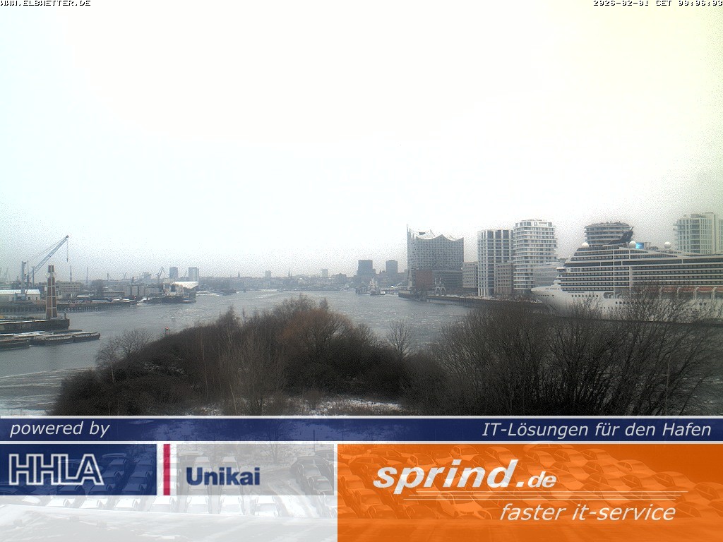 Archiv Foto Webcam Hamburg: Cruise Center Hafencity