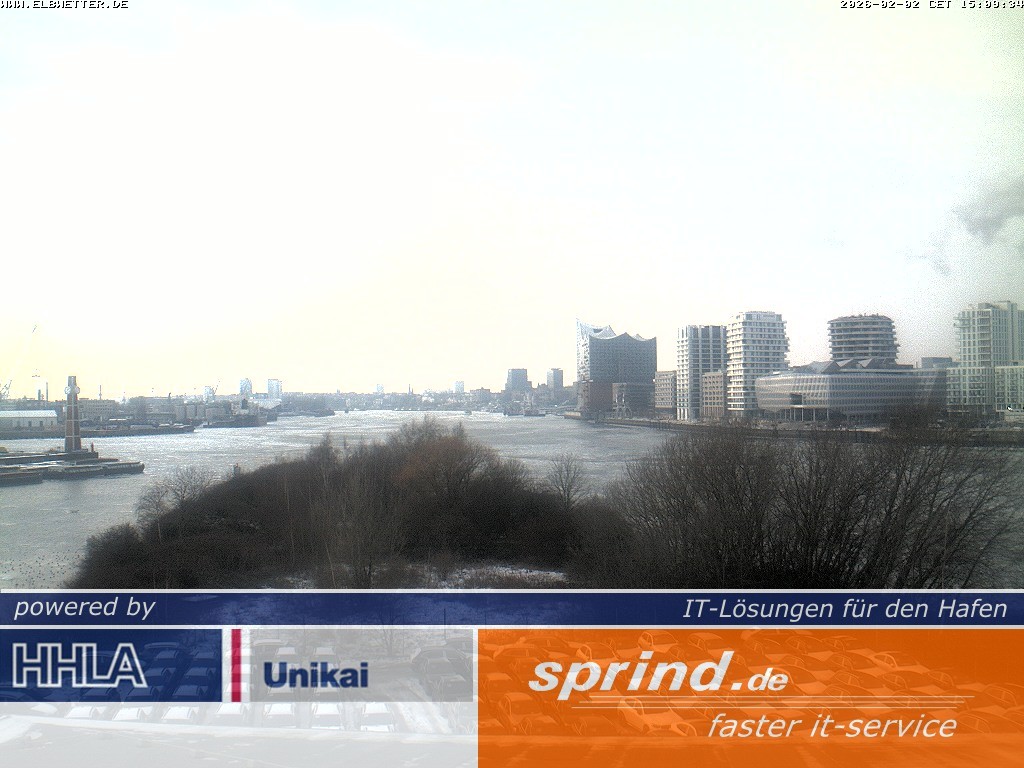 Archived image Webcam Hamburg Cruise Center